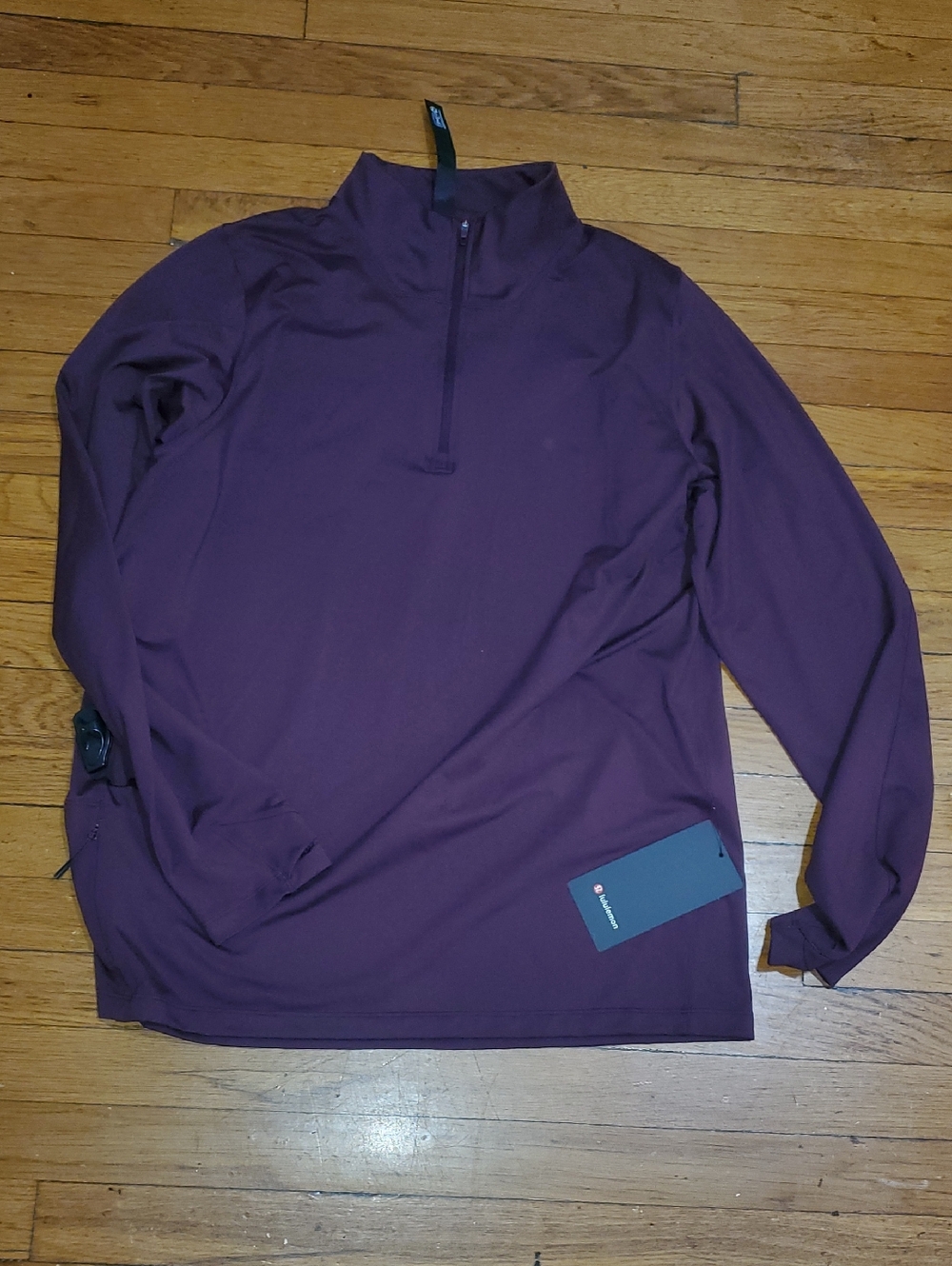 Men's Quarter-Zip Performance Pullover Jacket - Purple